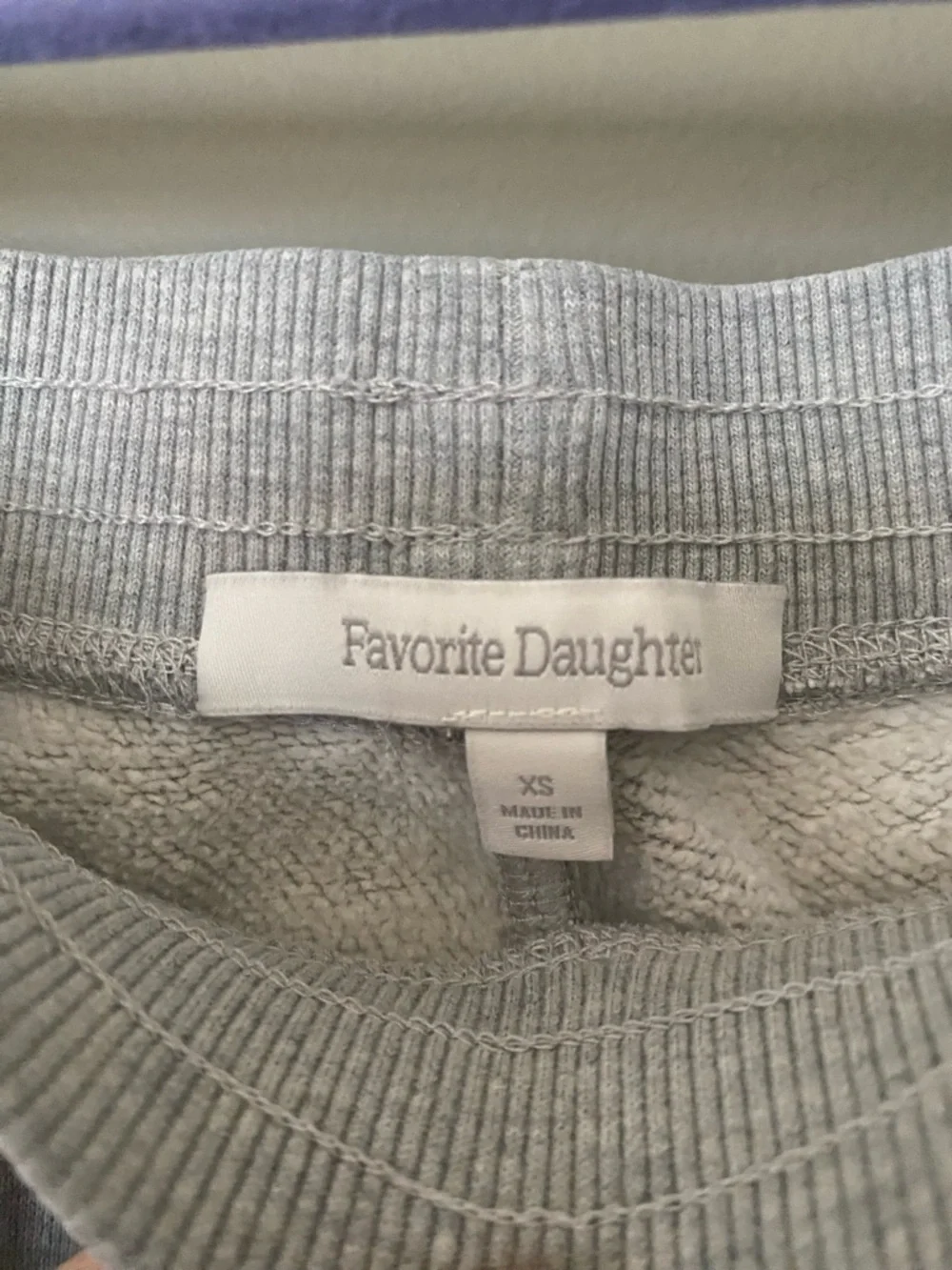 FAVORITE DAUGHTER Light Gray The Collegiate Jogger Sweatpants Size XS